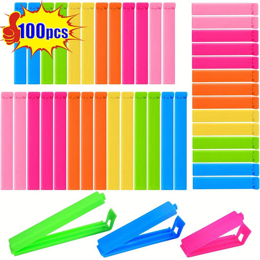 5-100PCS Food Snack Bag Sealing Plastic Clips For Packages Kitchen