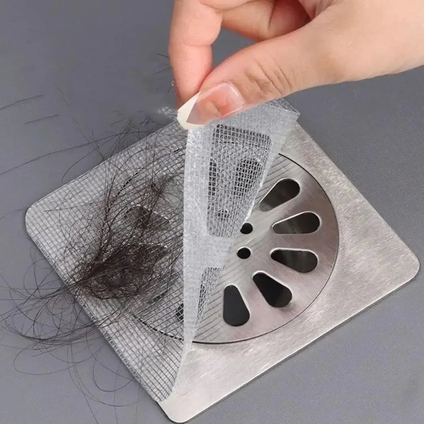 Disposable Hair Drain Catcher Mesh Anti-blocking Filter Floor Drains