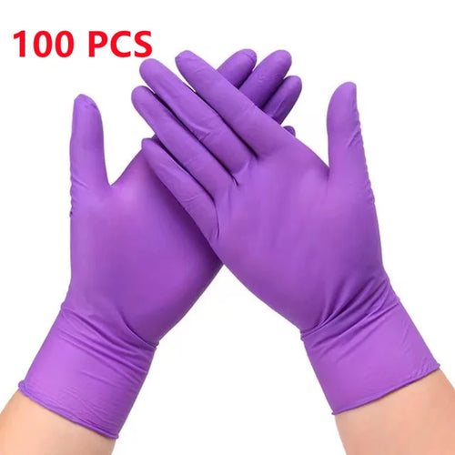 5Mil Heavy Duty Purple Nitrile Gloves Disposable Household Cleaning