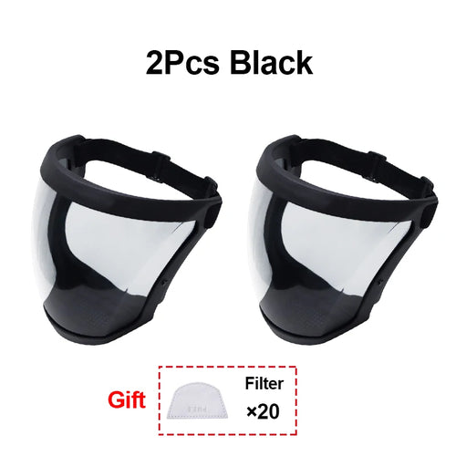 Work Protection Mask Transparent Facial Shield Transparent Facial