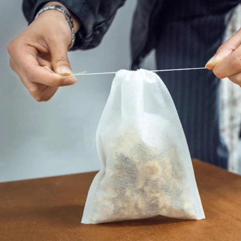 Disposable Teabags Non-woven Fabric Tea Filter Bags for Coffee Spice