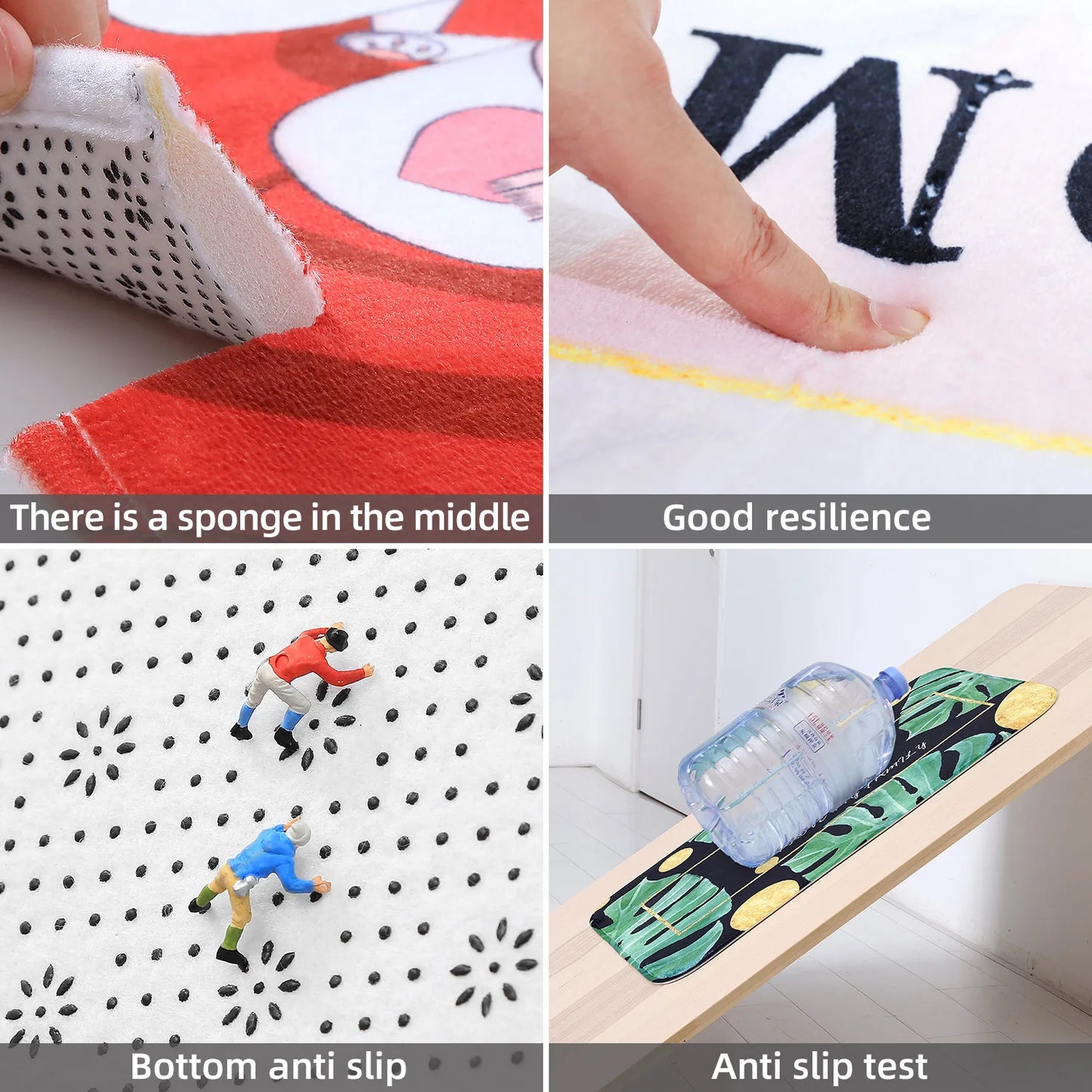 Multi-purpose Sponge Water Absorption Mat: Kitchen, Bathroom Bathroom