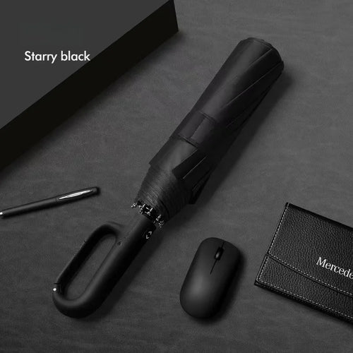 Ring Buckle Design 20 Rib Fully Automatic Umbrella for Men Folding