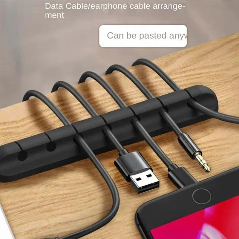 Self-Adhesive Power Cord Cord Manager Fixed Chuck Plug Mouse Cable