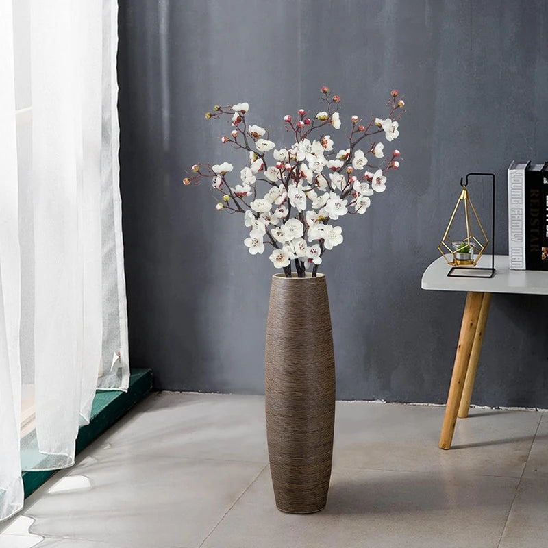 1pc Artificial Flowers Spring Plum Blossom Peach Branch Silk Flowers