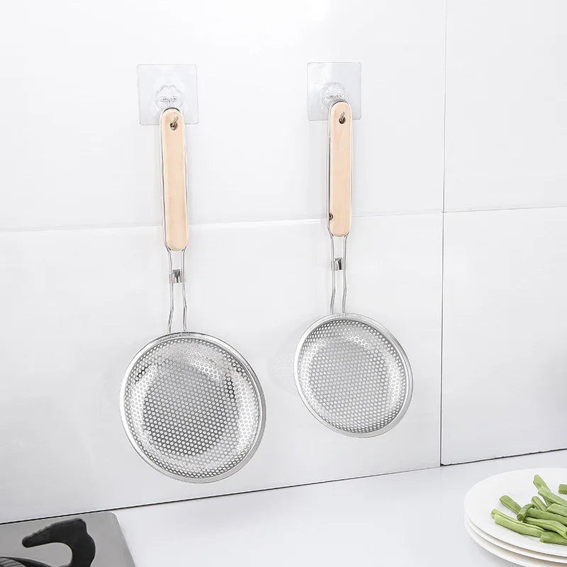 Stainless Steel Fine Mesh Skimmer Spoon for Noodles Spaghetti Colander
