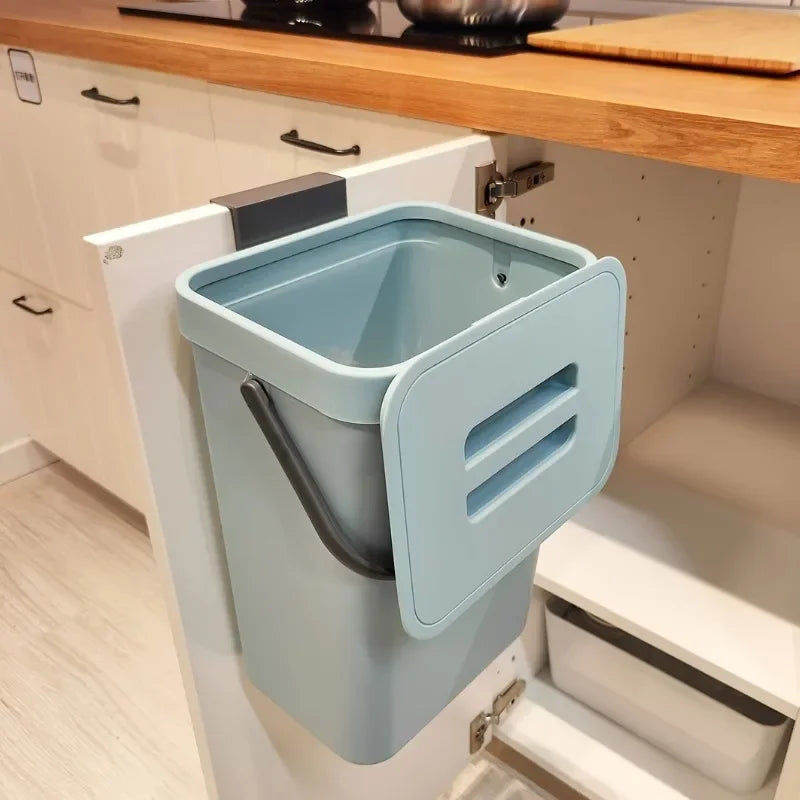Food Waste Basket Bin for Kitchen, Small Countertop Compost Bin with
