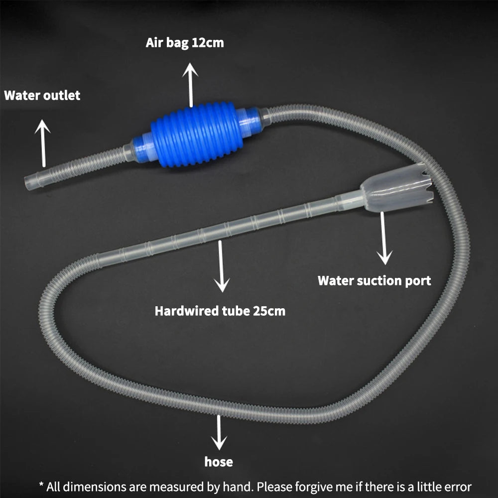 Aquarium Siphon Fish Tank Syphon Vacuum Gravel Water Filter Cleaner