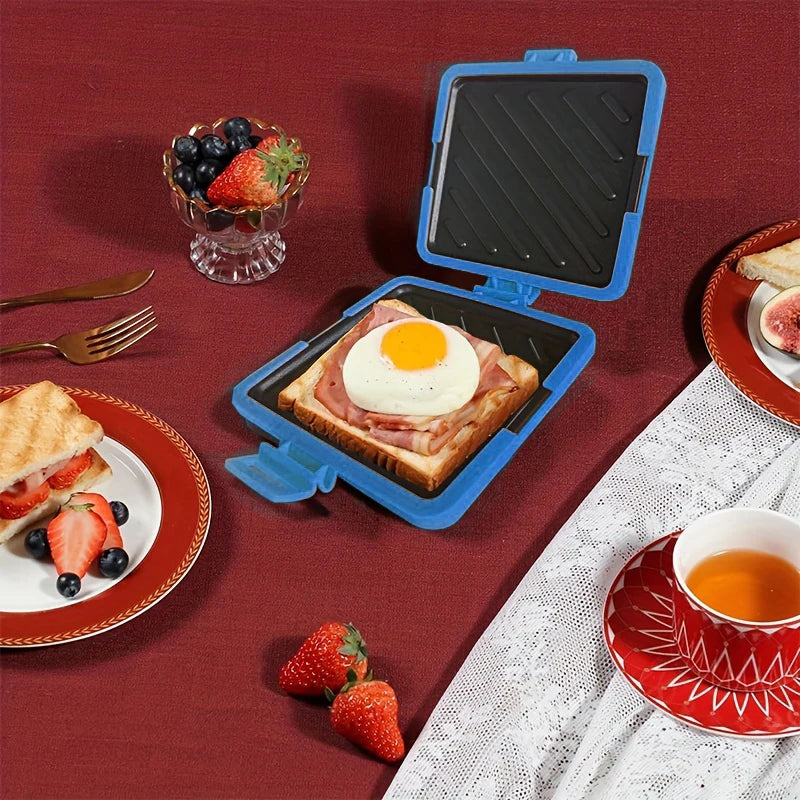 1pc Food Grade Silicone Easy-to-Use Microwave Sandwich Maker with