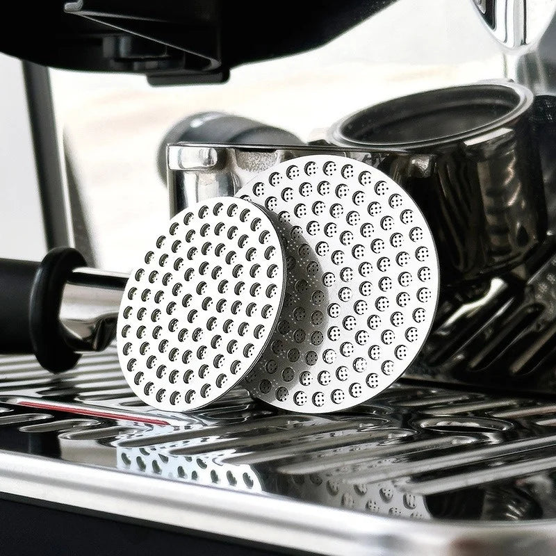 51/53/58mm Reusable Coffee Puck Screen 304 Stainless steel Double