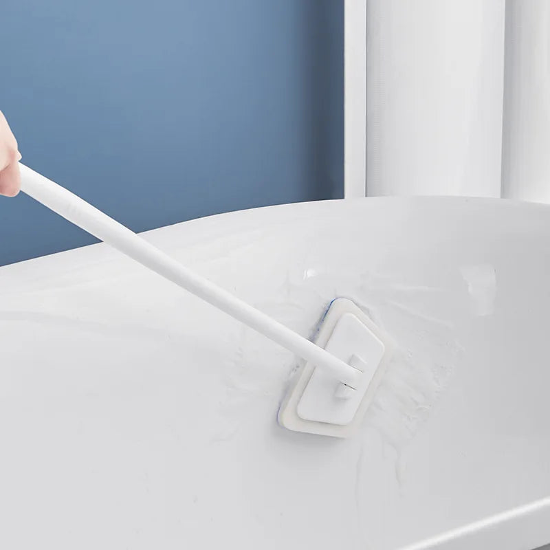 Bathroom Sponge Cleaning Brush Multi-Functional Tool Long Handle