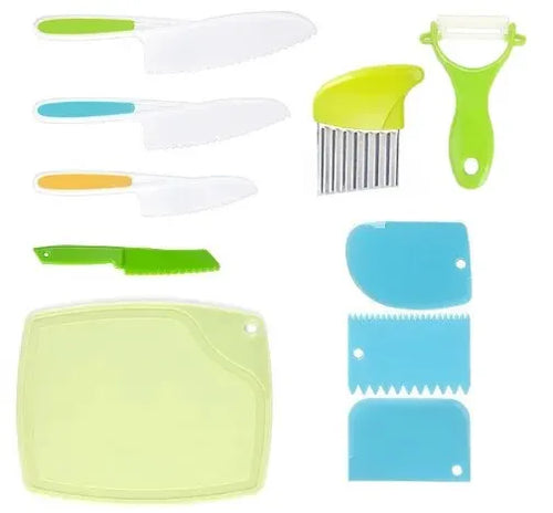 Kids Cooking Cutter Set Kids Knife Toddler Cutter Plastic Cake Fruit