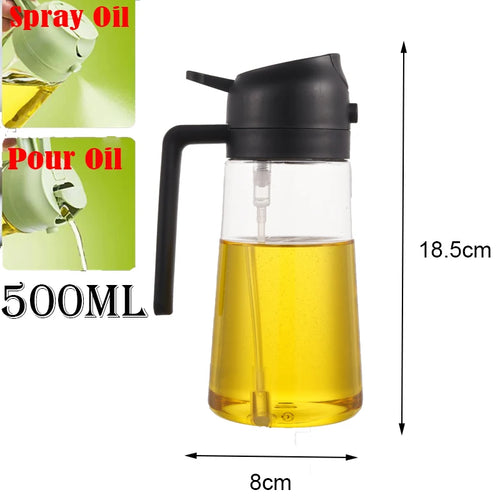 Plastic Spray Oil Sprayer Bottle Spray Oil Dispenser Oil Jar Cruet BBQ