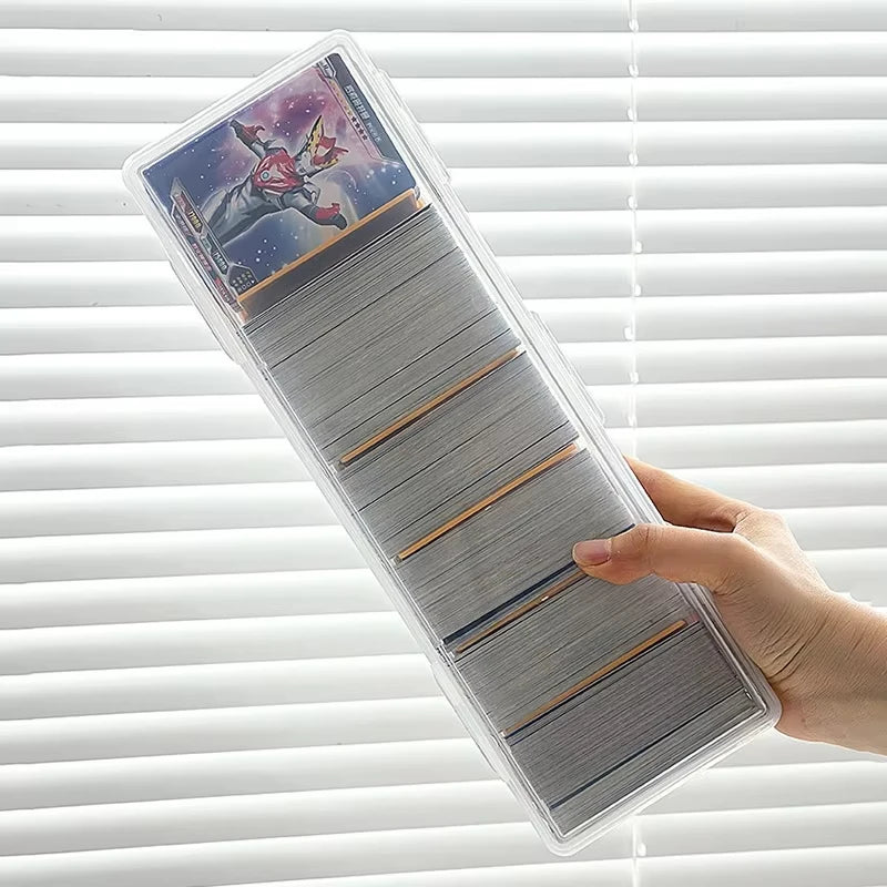 Transparent plastic storage box, capable of holding 550+gaming cards,