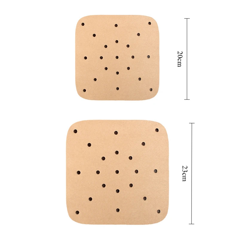 100Pcs Upgraded Air Fryer Parchment Paper Air Fryer Disposable Paper