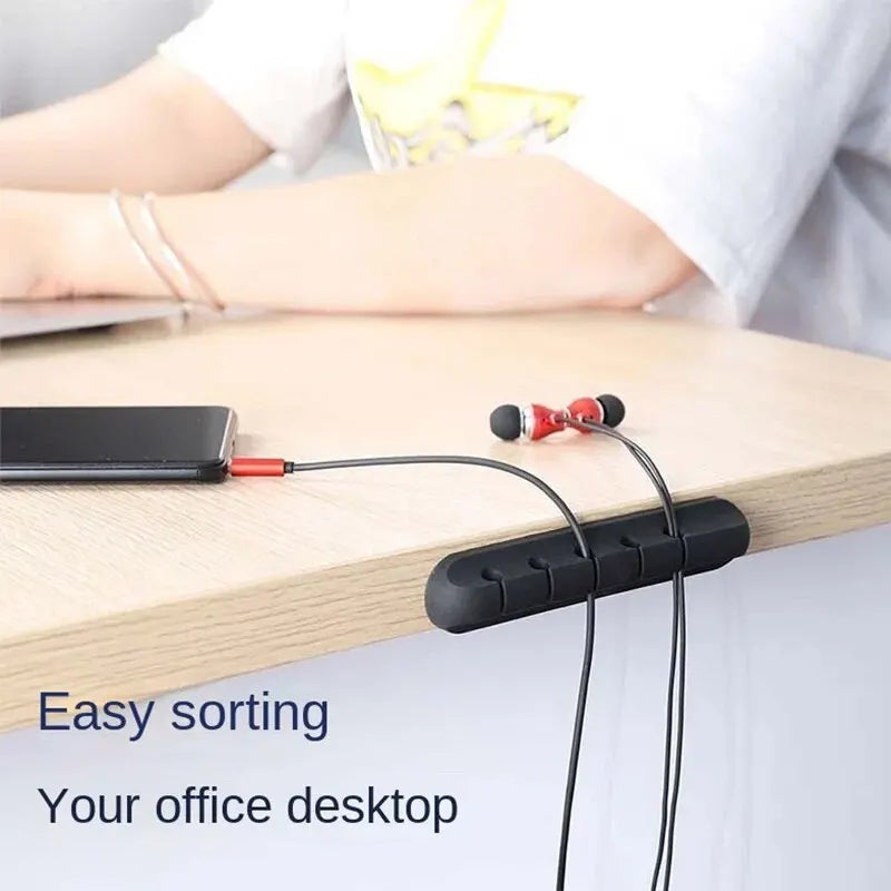 Self-Adhesive Power Cord Cord Manager Fixed Chuck Plug Mouse Cable