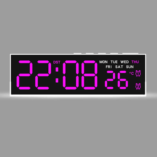 USB Powered Digital Alarm Clock with White Mood Light TEMP Week 2