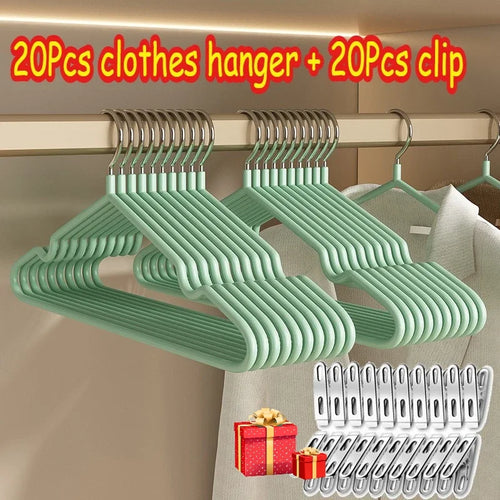 Non-Slip Coated Metal Suit Coat Hangers Heavy Duty Clothes Hangers