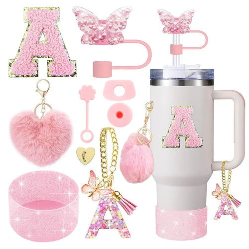 9PCS Cup Accessory Set for Stanley 30oz 40oz Butterfly Straw Cover Cap