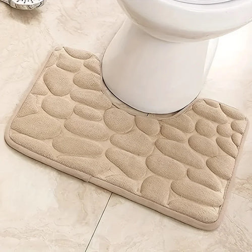 Washroom toilet foot mat U-shaped floor mat waterproof pad Bathroom