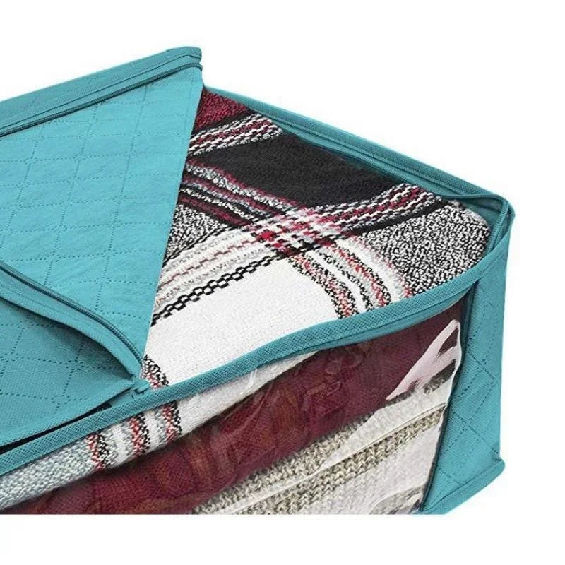 1Pcs Blanket Quilt Clothes Closet Box Bags Home Foldable