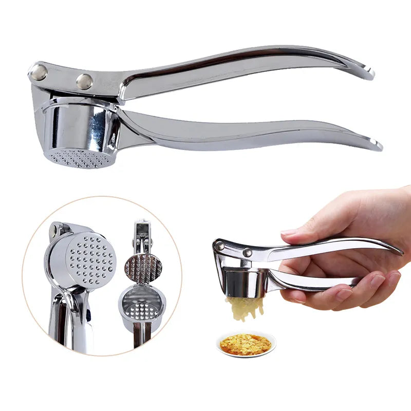 Garlic Press Crusher Mincer Kitchen Stainless Steel Garlic Smasher