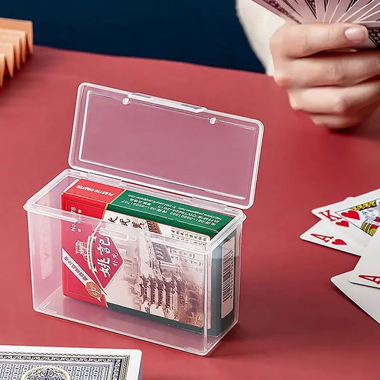 New Transparent Plastic Boxes Playing Cards Container PP Storage Case