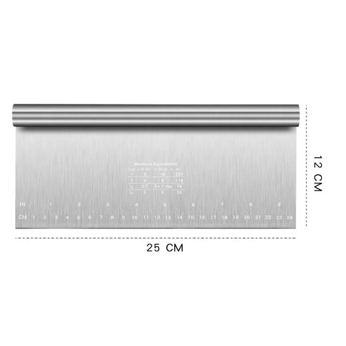 Stainless Steel Scale Cake Scraper DIY Dough Pastry Spatulas
