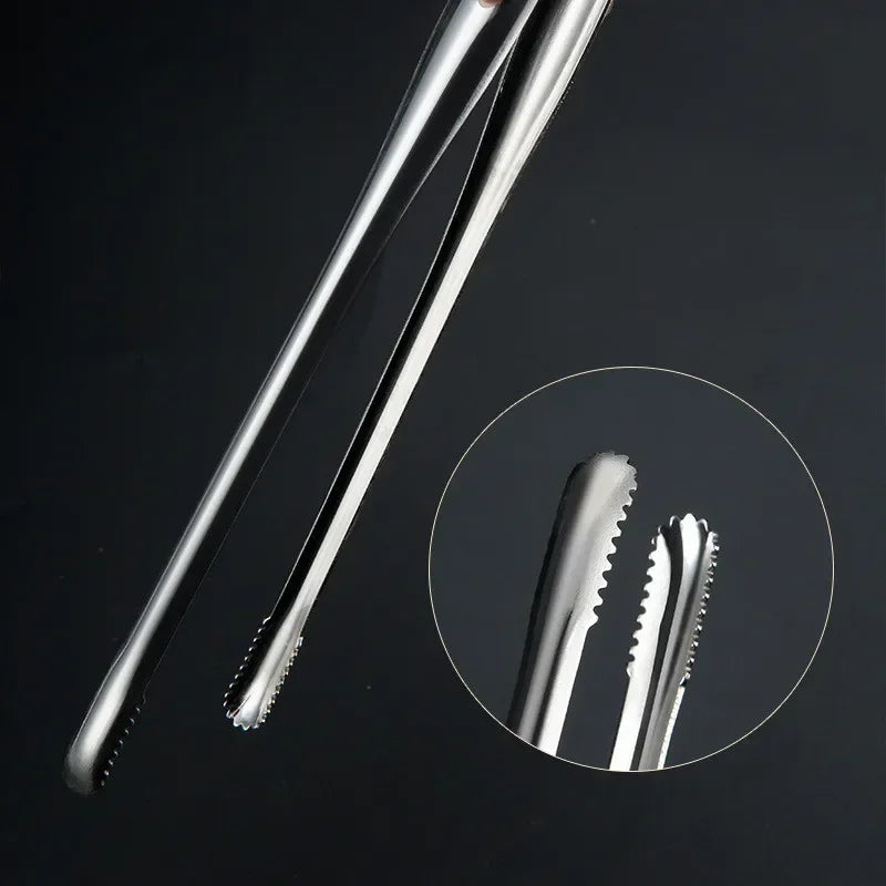 Stainless Steel Grill Tongs Food Clip BBQ Steak Clip Bread Tong