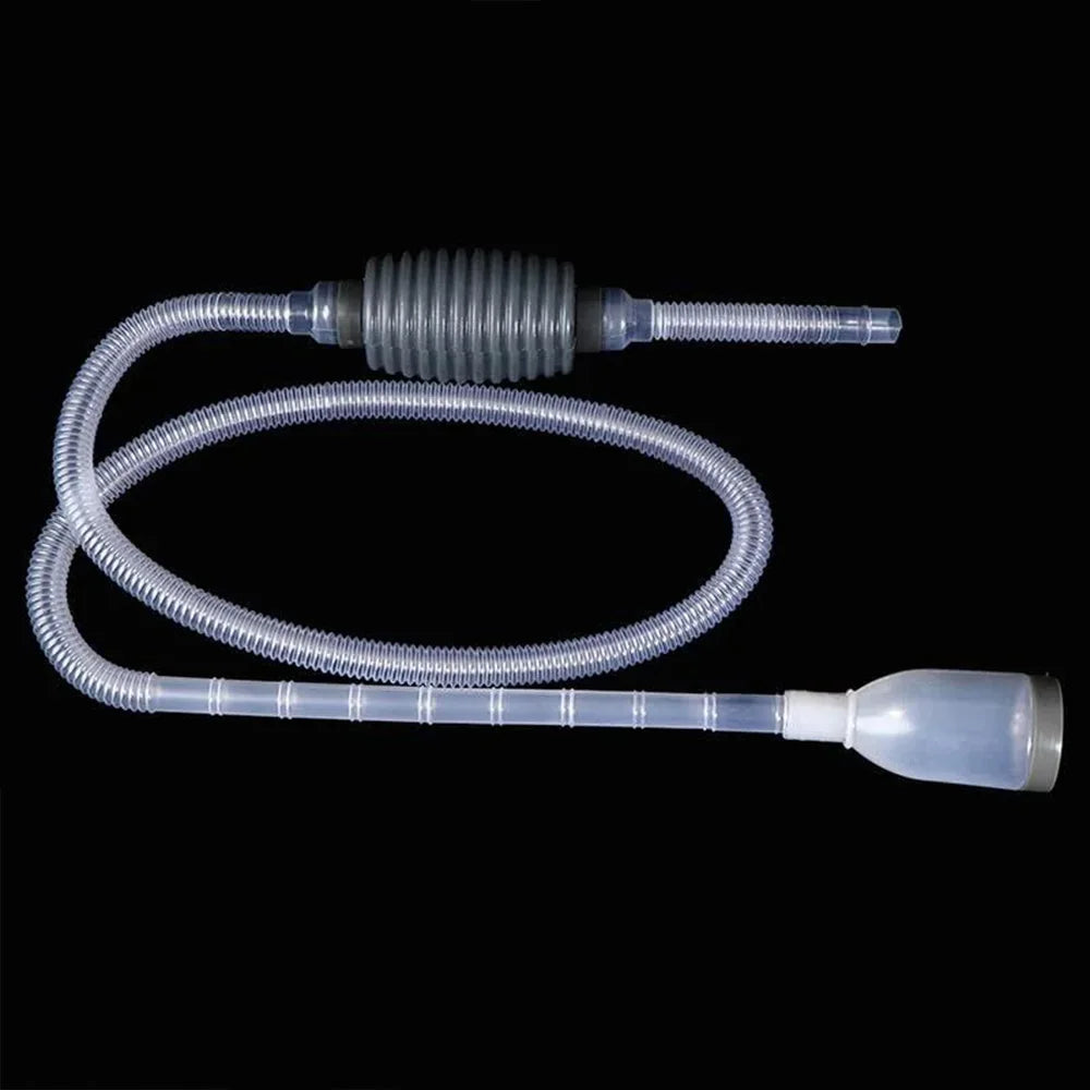 Premium Grey Aquarium Fish Tank Water Changing Syphon Pipe Meter