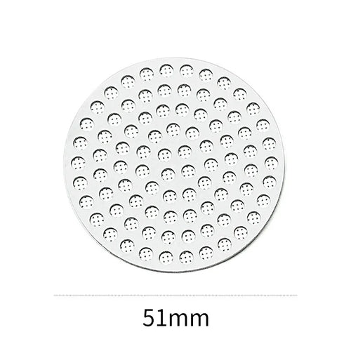 51/53/58mm Reusable Coffee Puck Screen 304 Stainless steel Double