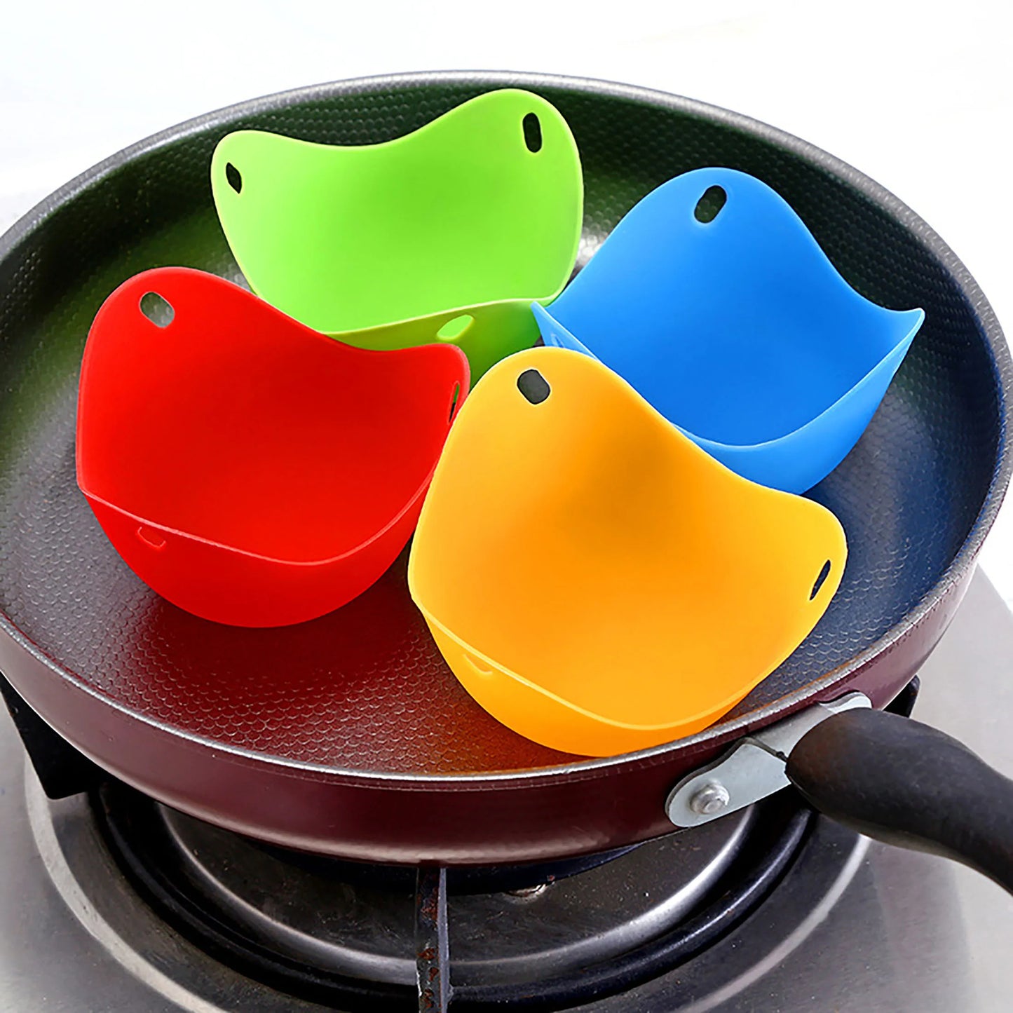 Silicone Egg Poacher Cups Egg Boiler Mold Cup for Microwave Air Fryer