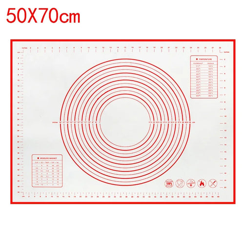 UNTIOR 1PCS Silicone Baking Mat Kneading Pad Dough Mat Pizza Cake