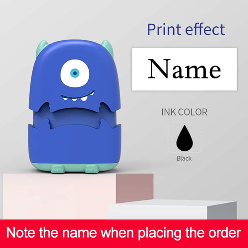 Custom Cartoon Baby Name Stamp Kit - Reusable for Cotton/Modal Clothes