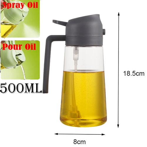 Plastic Spray Oil Sprayer Bottle Spray Oil Dispenser Oil Jar Cruet BBQ