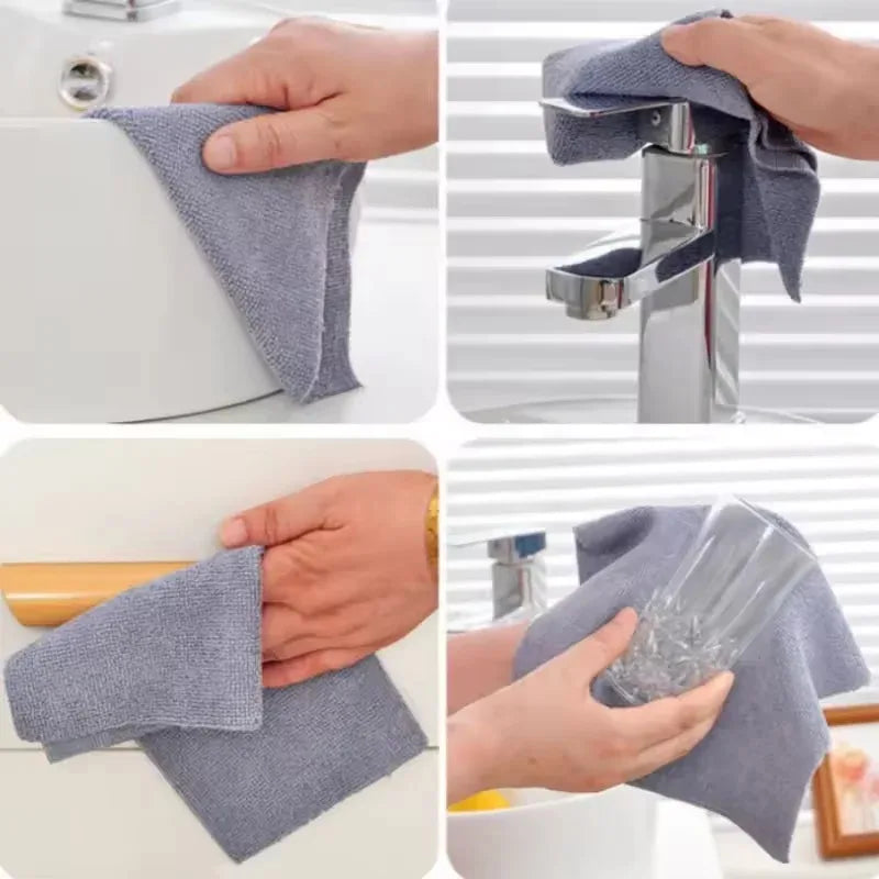 Reusable Cleaning Wipe Household Kitchen Cloth Microfiber Towel Rolls