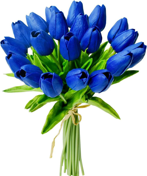 10Pcs Artificial Flower Realistic Touch Tulip Scrapbooking Vase Home