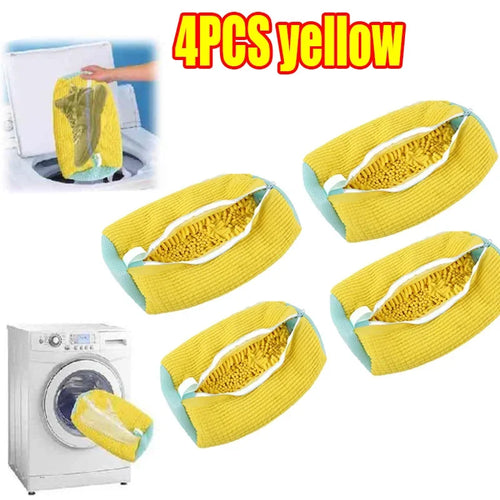 1/2PCS Wash Shoes Bag Padded Net Laundry Shoes Protector Fluffy fibers