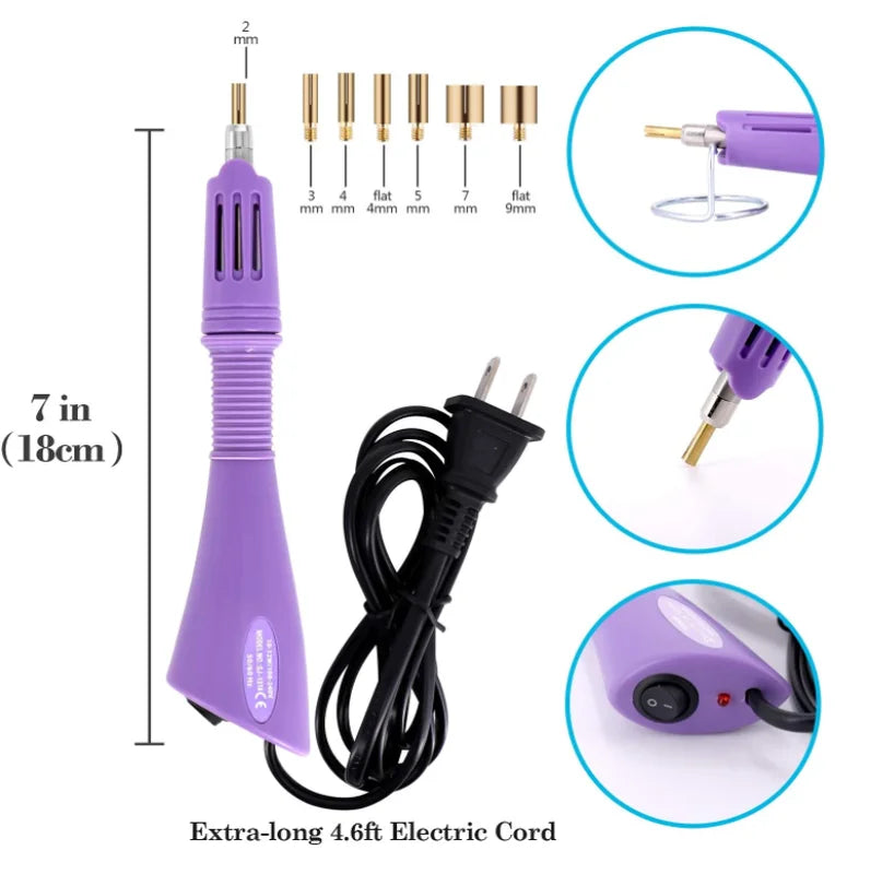 Hotfix Applicator DIY Hot Fix Rhinestone Applicator Wand Tool Kit with