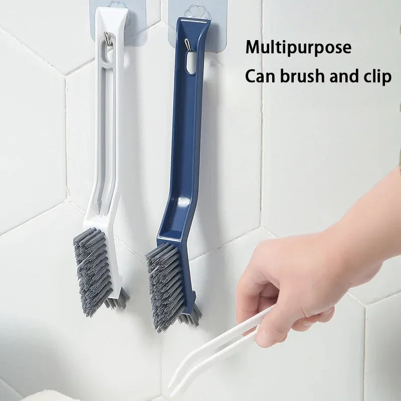 Effective Cleaning Brush for Corners and Gaps - 2-in-1 Multipurpose