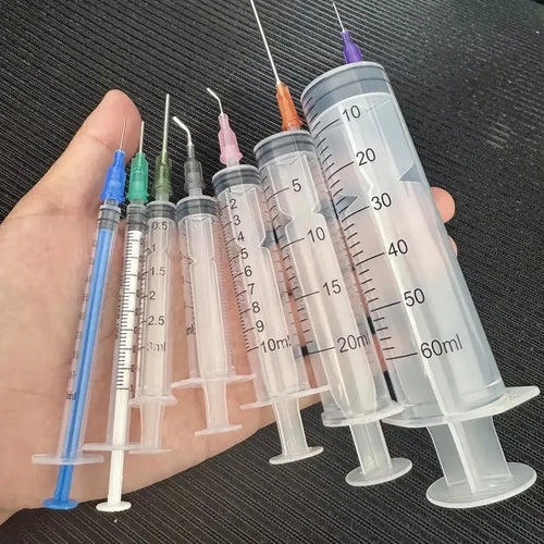 14pcs Syringe Set with Blunt Needles, Various Size:1ml, 3ml, 5ml,