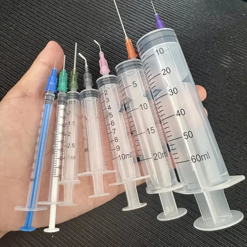 14pcs Syringe Set with Blunt Needles, Various Size:1ml, 3ml, 5ml,