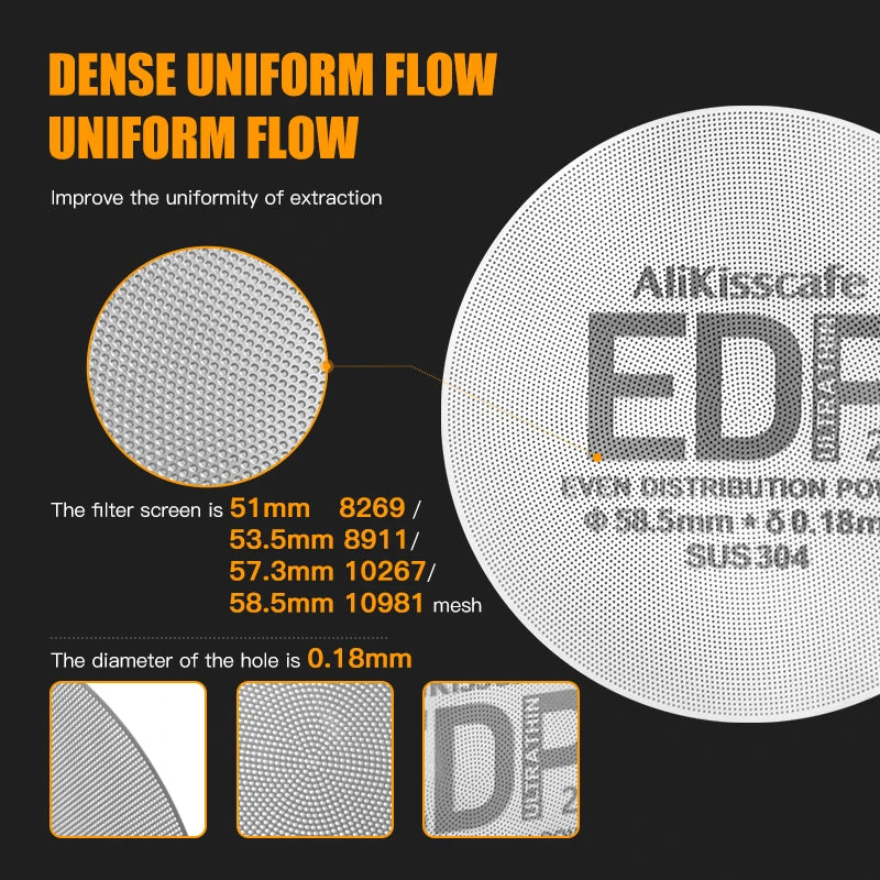 Alikisscafe Espresso Puck Screen Filter Stand 51mm 53.5mm 58.5mm For
