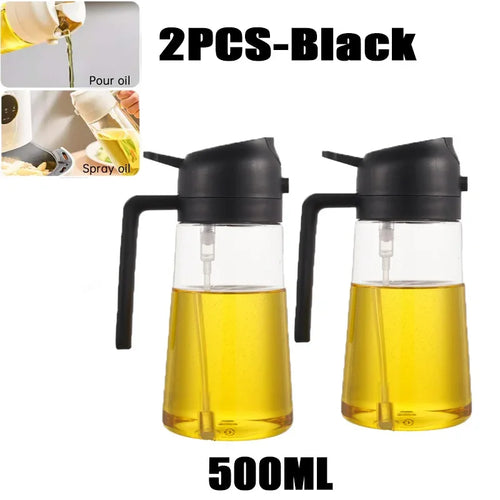 Plastic Spray Oil Sprayer Bottle Spray Oil Dispenser Oil Jar Cruet BBQ