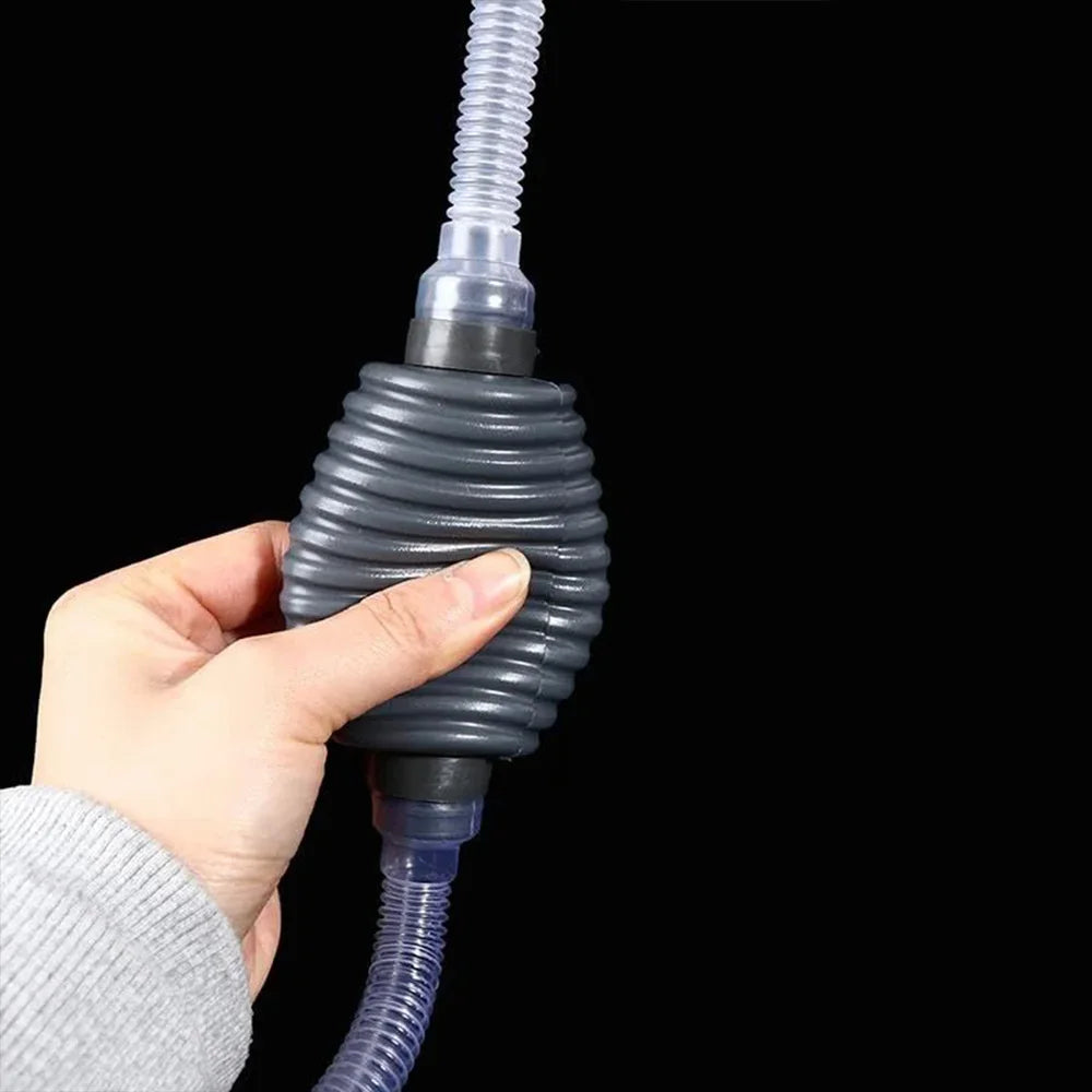 Premium Grey Aquarium Fish Tank Water Changing Syphon Pipe Meter