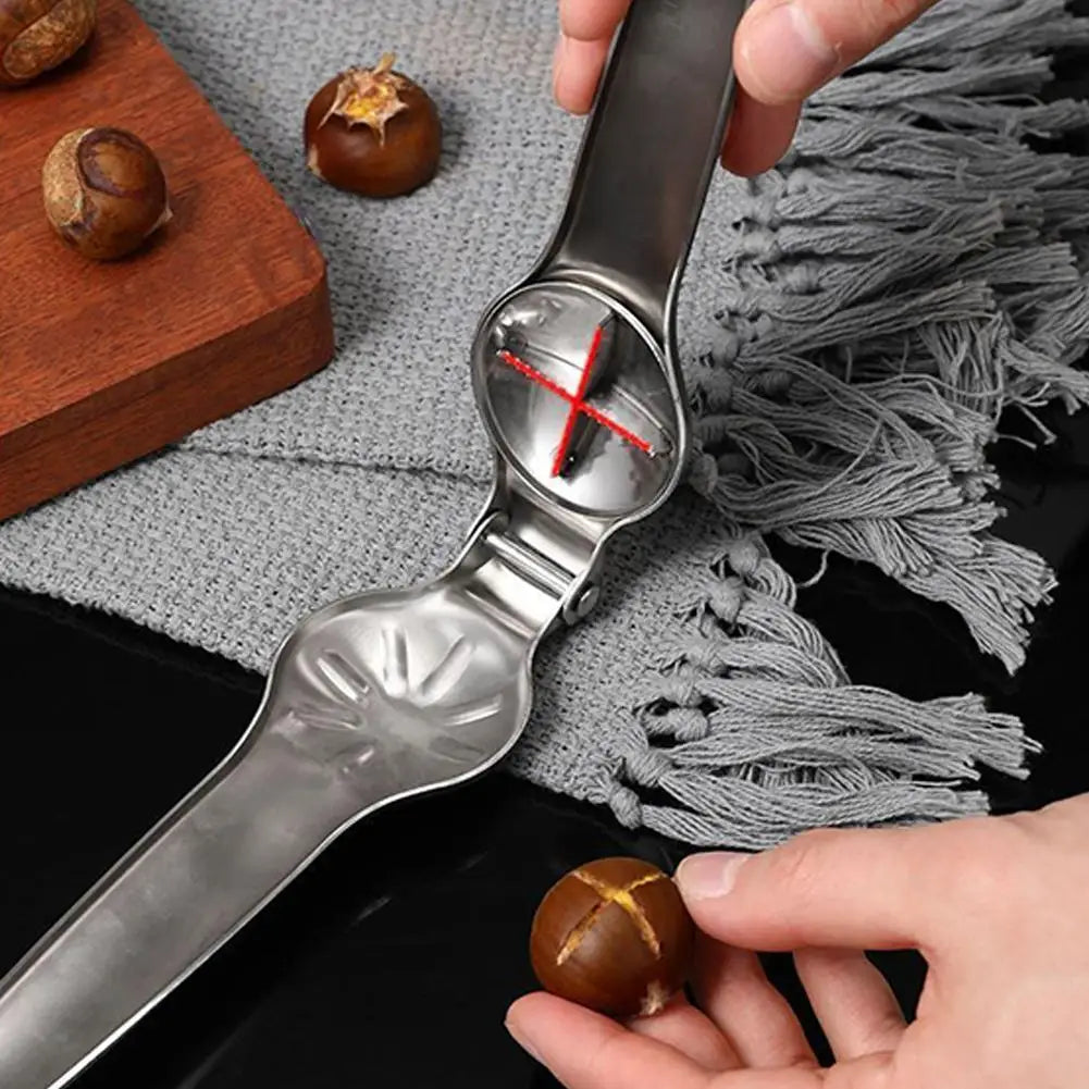 Stainless Steel Quick Chestnut Opener Quick Clip Walnut Pliers Cutter