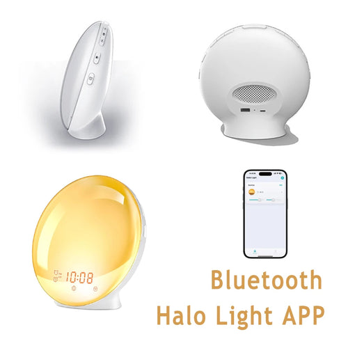 Wake Up Light Alarm Clock with Sunrise/Sunset Simulation Dual Alarms