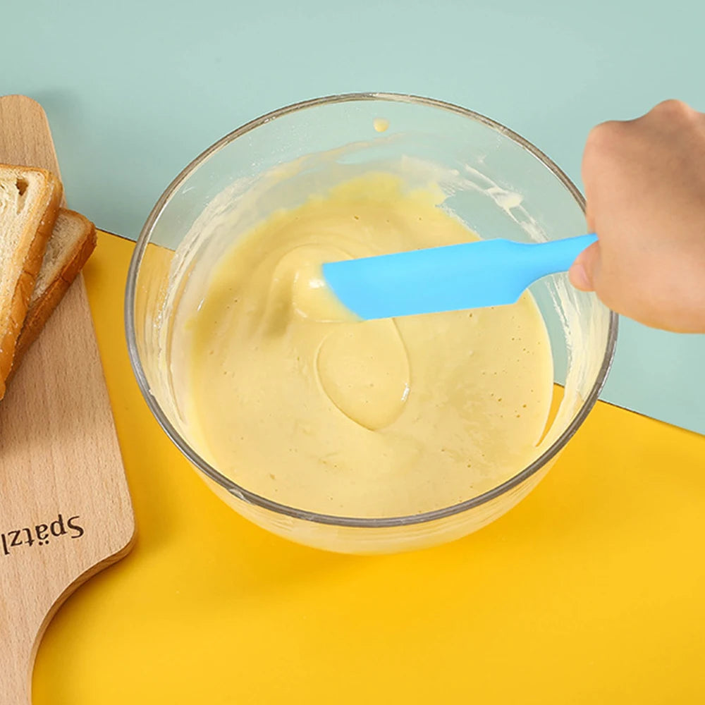 Food Grade Silicone Cream Scraper Household all-in-one Long Cake