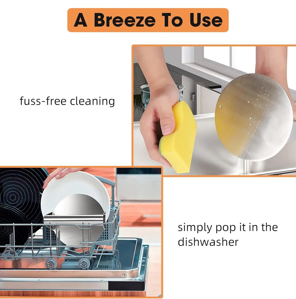 Stainless Steel Smash Burger Press Hamburger Patties Meat Masher