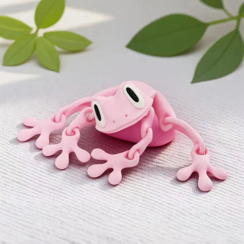 1pc 3D Printing Simulation Tree Frog Joint Movable Frog Ornaments
